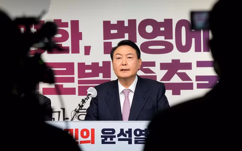 Tổng thống đắc cử Hàn Quốc Yoon Suk-yeol. (Ảnh: Reuters)