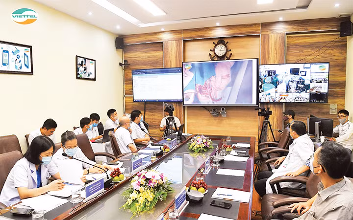 Ứng dụng Hệ thống khám, chữa bệnh từ xa (Telehealth) trong chăm sóc sức khỏe nhân dân.