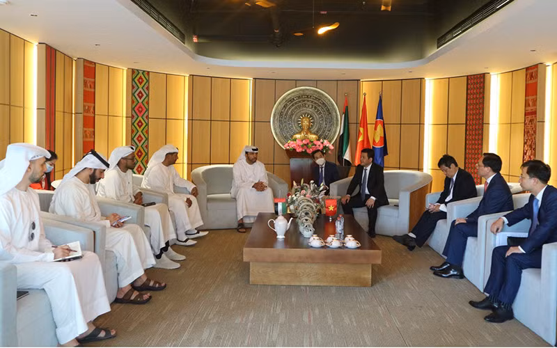 Việt Nam-Các Tiểu vương quốc Ả-rập Thống nhất tăng cường hợp tác trong lĩnh vực năng lượng -0