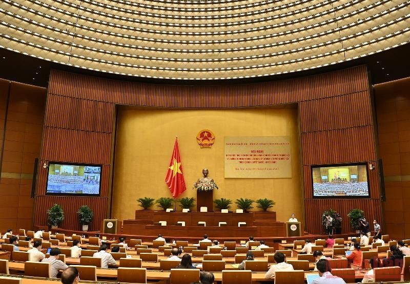 Hội nghị trực tuyến quán triệt thực hiện Chương trình hành động của Đảng đoàn Quốc hội và Chương trình hành động của Đảng ủy cơ quan Văn phòng Quốc hội thực hiện Nghị quyết Đại hội Đảng lần thứ XIII. 10 sự kiện tiêu biểu của Quốc hội Việt Nam năm 2021 -0