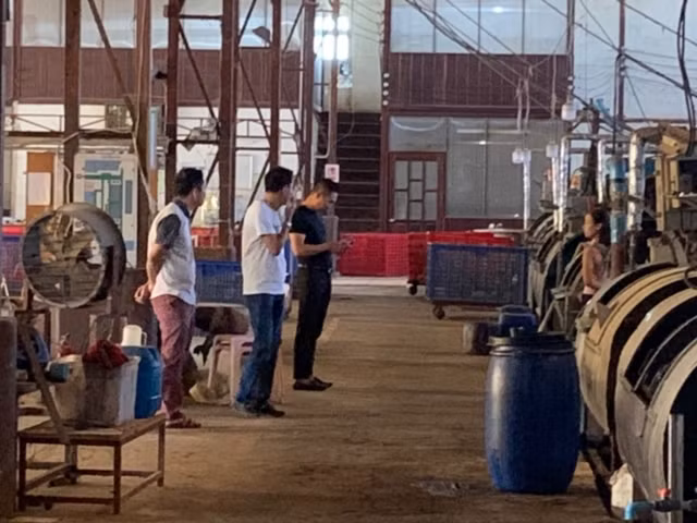 Một khu vực sản xuất công nghiệp tại Lào. 