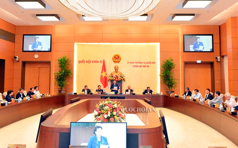 Một phiên họp của Ủy ban Thường vụ Quốc hội.