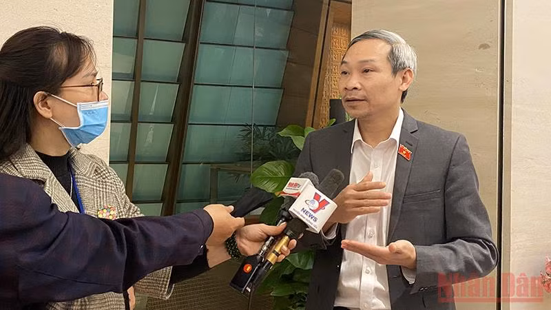 Ông Phan Đức Hiếu, Ủy viên Thường trực Ủy ban Kinh tế của Quốc hội, đại biểu Quốc hội tỉnh Thái Bình. (Ảnh: TRỊNH DŨNG)