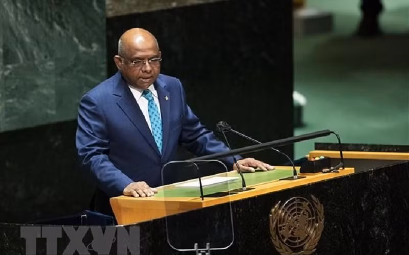 Chủ tịch Đại hội đồng Liên hợp quốc Abdulla Shahid. (Ảnh: THX/TTXVN)