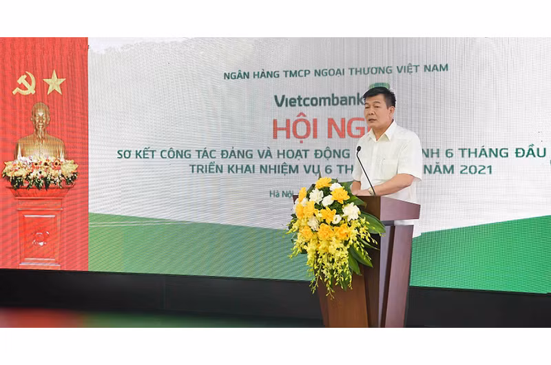 Đồng chí Nguyễn Đức Phong – Phó Bí thư Đảng ủy Khối Doanh nghiệp Trung ương phát biểu chỉ đạo tại hội nghị.