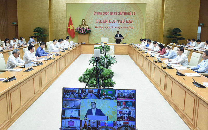 Quang cảnh phiên họp. Thúc đẩy tiến trình chuyển đổi số quốc gia, gắn kết chặt chẽ với cải cách hành chính -0