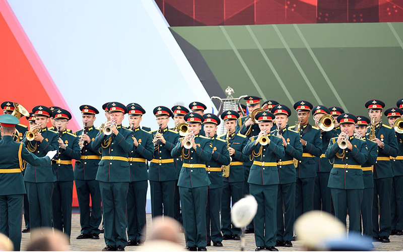 Dàn quân nhạc. Nga tổ chức khai mạc Army Games 2020 và ARMY-2020 -0