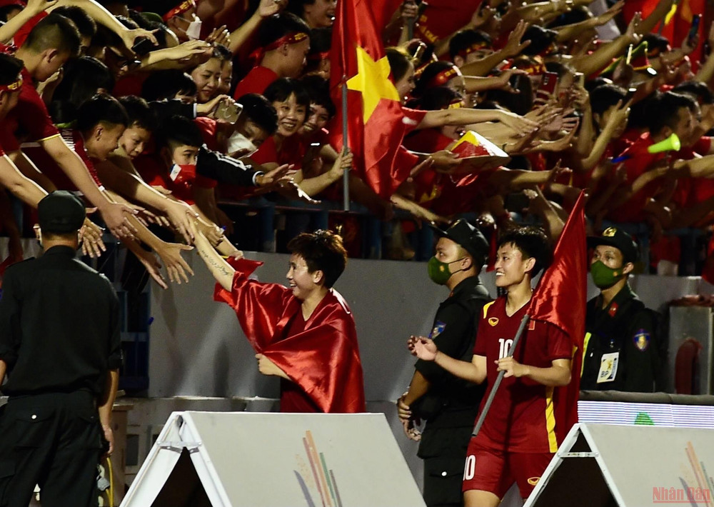 (Ảnh: Trần Hải) Những khoảnh khắc ấn tượng trận chung kết bóng đá nữ SEA Games 31 Việt Nam-Thái Lan -0
