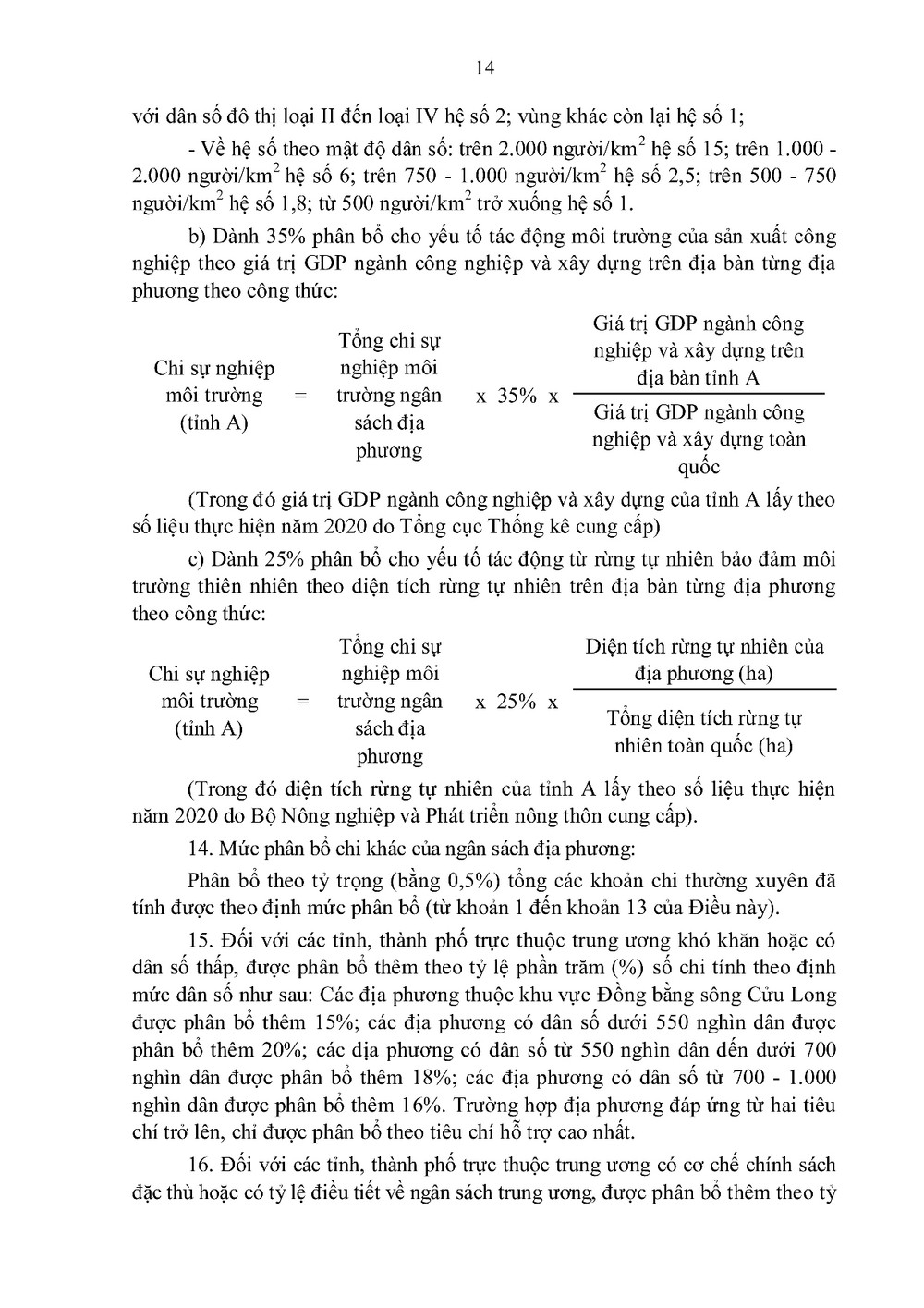 Quy định về các nguyên tắc, tiêu chí và định mức phân bổ dự toán chi thường xuyên ngân sách nhà nước năm 2022 -0