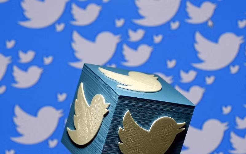 Logo in 3D của Twitter. (Ảnh: Reuters)