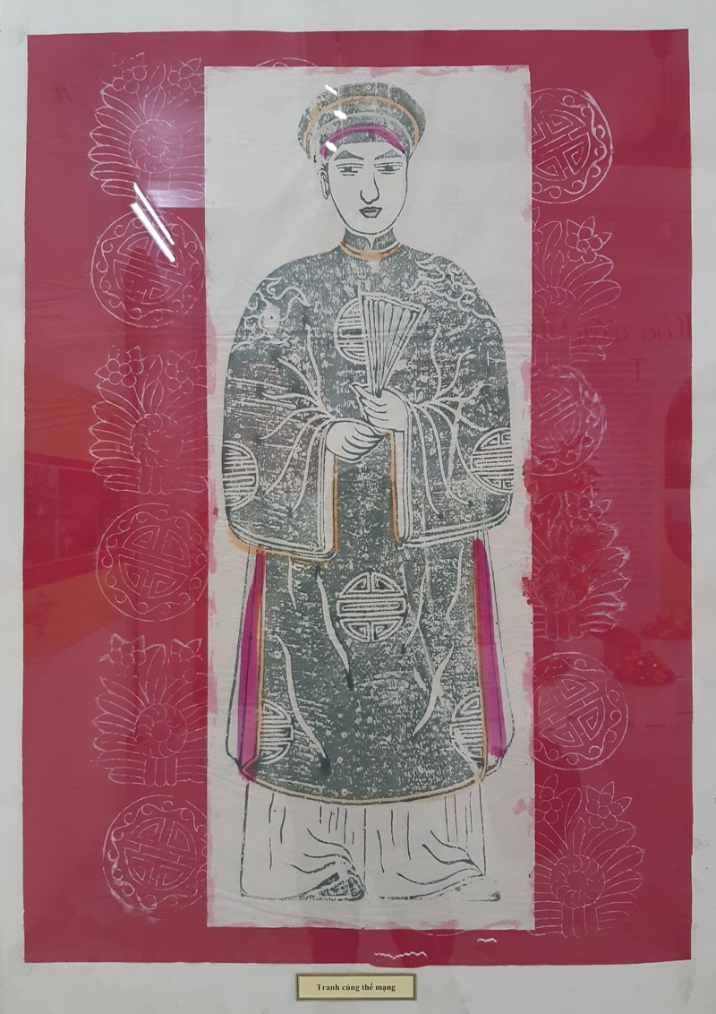 Tranh cúng thế mạng. Nghề truyền thống “sống” trong Tết -0