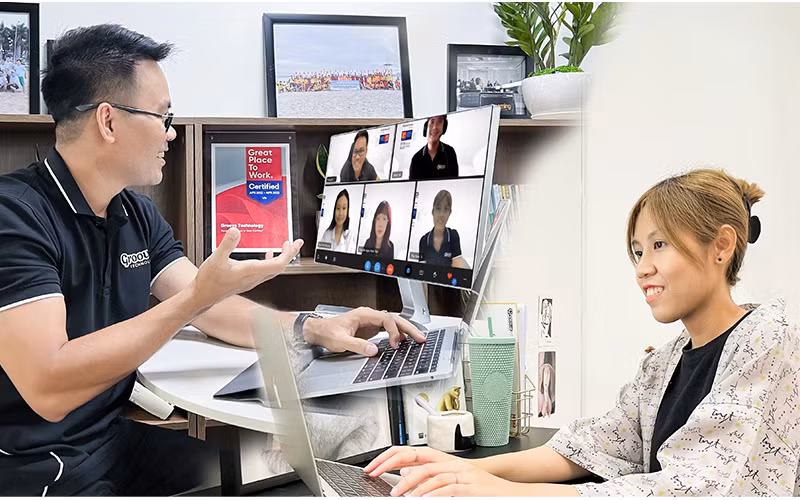 Ảnh minh họa: Hybrid work - mô hình làm việc rất được ưa chuộng hiện nay.