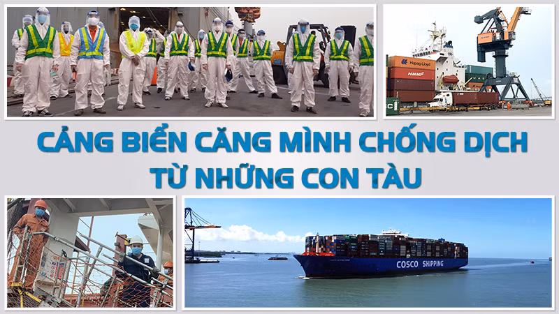 Cảng biển căng mình chống dịch từ những con tàu