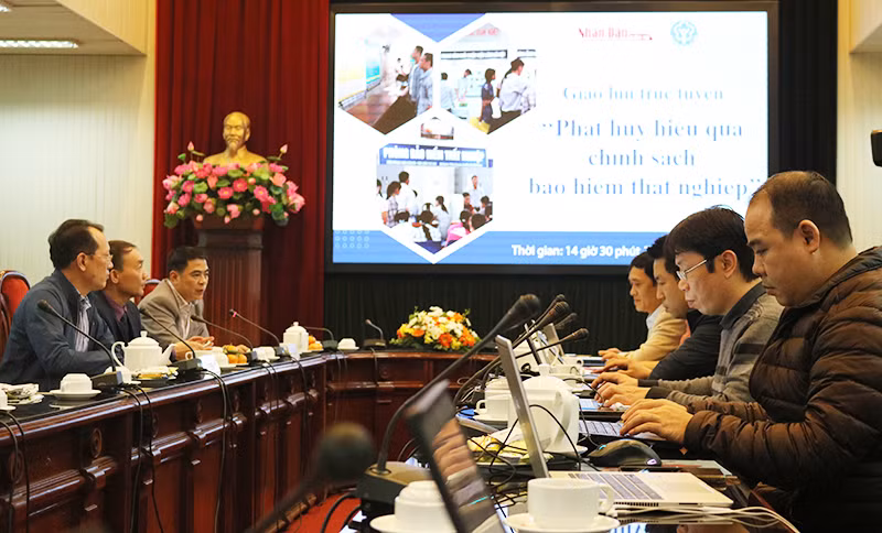 Giao lưu trực tuyến “Phát huy hiệu quả chính sách bảo hiểm thất nghiệp” -0