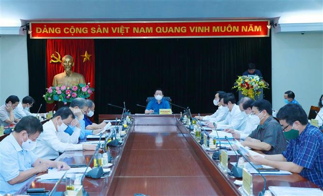 Quang cảnh buổi làm việc. Ảnh: TTXVN.