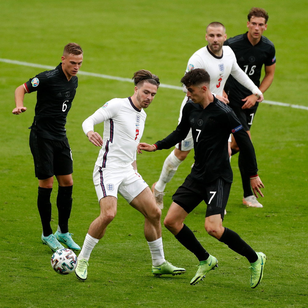 Jack Grealish vào sân ở phút 69 của trận đấu. (Ảnh: UEFA) Jack Grealish - Người mở khóa tài ba của đội tuyển Anh -0