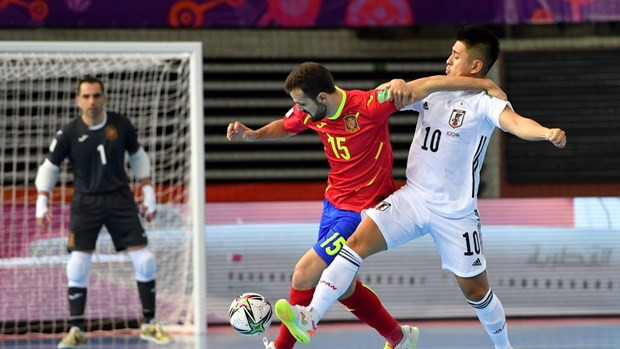 Tây Ban Nha đã bùng nổ với tỷ số 4-2 trong trận đấu cùng Nhật Bản. (Ảnh: AFC)