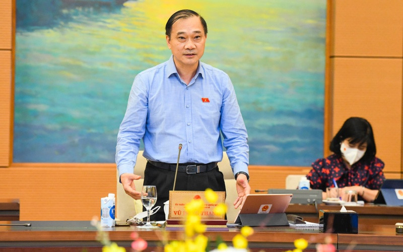 Chủ nhiệm Ủy ban Kinh tế Vũ Hồng Thanh phát biểu tại phiên họp. Bảo đảm tính minh bạch, hiệu quả của Quỹ Bảo hiểm xã hội -0