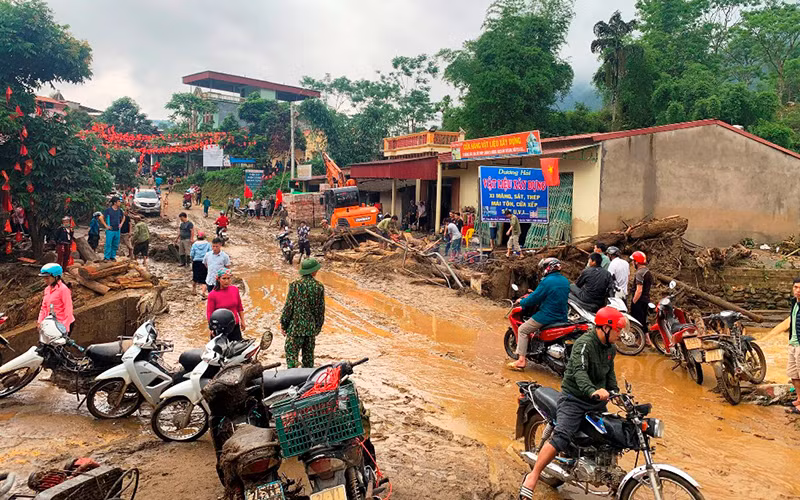 Lũ ống tràn qua thôn 1, xã Minh Lương (Văn Bàn, Lào Cai) gây thiệt hại nặng về người và tài sản.