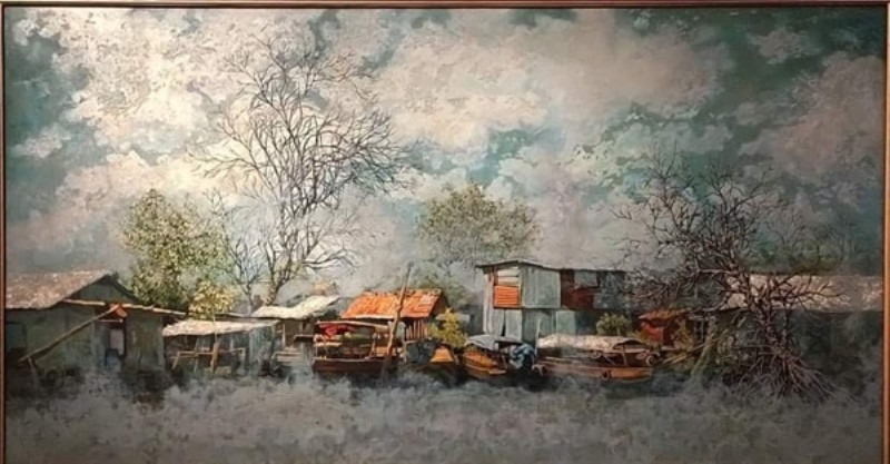 Tranh của họa sĩ Chu Việt Cường. Lần thứ 5 của “Đa Diện” -0