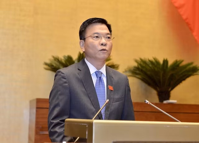 Bộ trưởng Tư pháp Lê Thành Long. (Ảnh: QUANG HOÀNG)