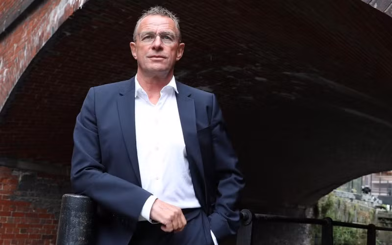 Ralf Rangnick, HLV tạm quyền của MU trong 6 tháng cuối mùa giải. (Ảnh: The Times)