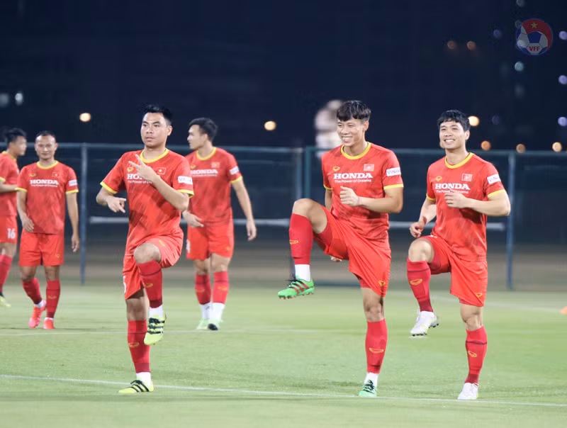 Các cầu thủ giải tỏa áp lực, Tiến Linh hi vọng Đội tuyển sẽ có kết quả tốt trước Indonesia -0