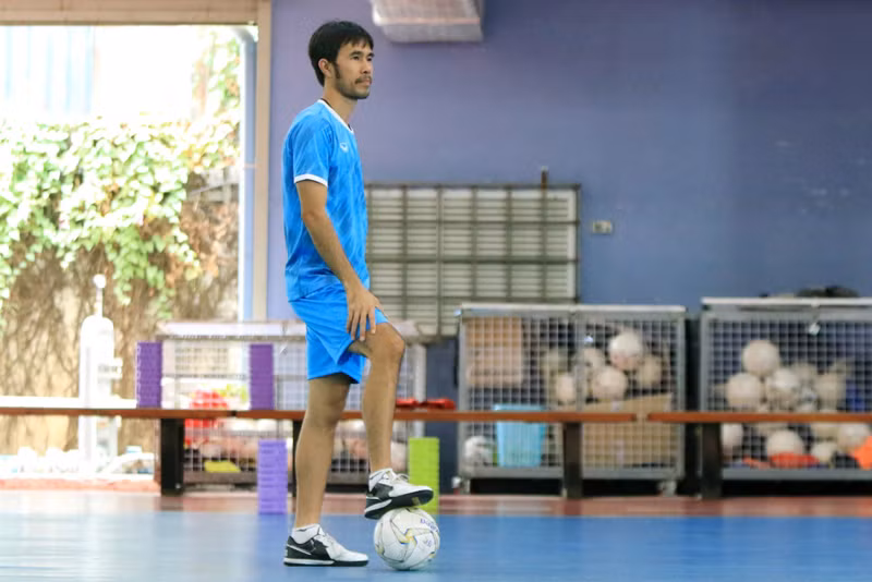 Thầy trò HLV Phạm Minh Giang hướng tới trận play-off lượt đi với ĐT Lebanon vào ngày 23-5 và trận lượt về ngày 25-3. (Ảnh: VFF)