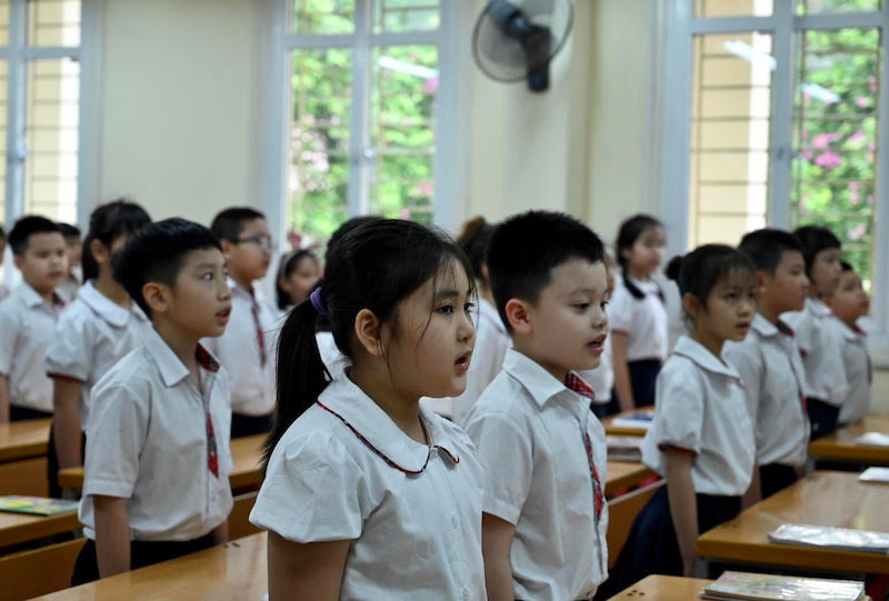 Học sinh tiểu học (Ảnh: DUY LINH) Những dấu ấn giáo dục tiêu biểu năm 2020 -0