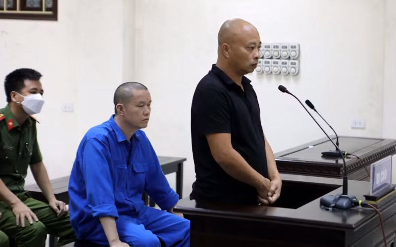 Đường “Nhuệ” và Nguyễn Khắc Nin tại phiên xét xử phúc thẩm ngày 24/5.