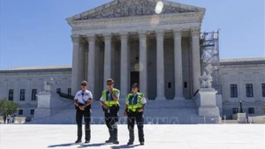 Tòa án tối cao Mỹ ở Washington D.C. Ảnh: THX/TTXVN
