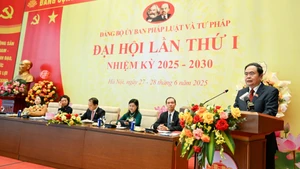 Bí thư Đảng ủy Quốc hội, Chủ tịch Quốc hội Trần Thanh Mẫn phát biểu chỉ đạo đại hội. (Ảnh: Duy Linh)