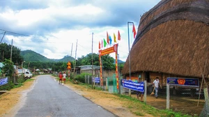 Bộ mặt xã Đăk Kôi ngày càng khang trang, sạch đẹp.