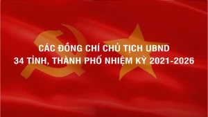 [Infographic] Danh sách các đồng chí Chủ tịch UBND 34 tỉnh, thành phố nhiệm kỳ 2021-2026