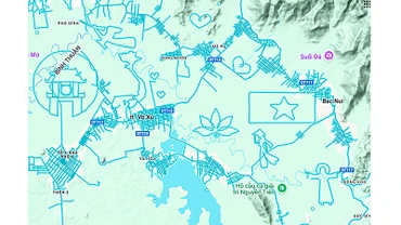 Những hình vẽ hiển thị qua chế độ xem phố của Google maps trên địa phận Lâm Đồng hiện nay (trước kia thuộc Bình Thuận).