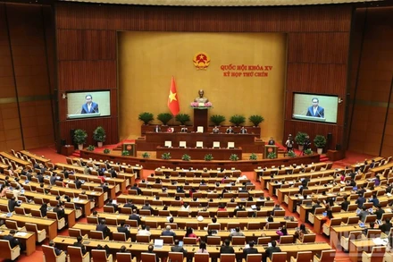 Toàn cảnh phiên bế mạc Kỳ họp thứ 9, Quốc hội khóa XV, ngày 27/6/2025. (Ảnh: DUY LINH)