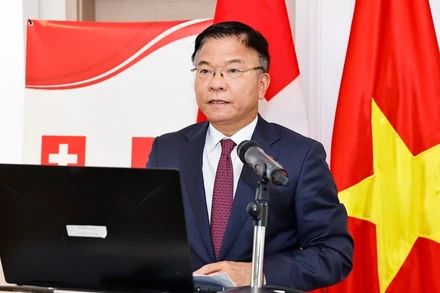 Phó Thủ tướng Lê Thành Long phát biểu. (Ảnh: Doãn Tấn/TTXVN)