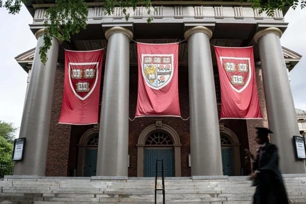 Khuôn viên Đại học Harvard tại Cambridge, Massachusetts. (Ảnh: Tân Hoa xã)