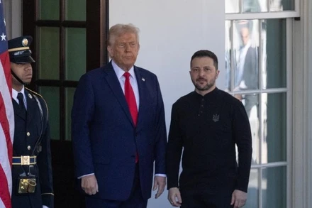 Tổng thống Mỹ D.Trump đón tiếp Tổng thống Ukraina Volodymyr Zelensky tại Nhà Trắng ngày 28/2/2025. (Ảnh: THX)