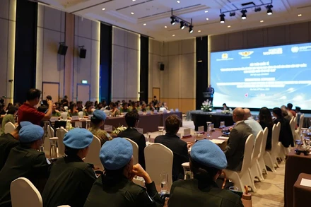 Toàn cảnh Diễn đàn quốc tế "Tăng cường sự tham gia của nữ sĩ quan cảnh sát trong hoạt động gìn giữ hòa bình Liên hợp quốc".