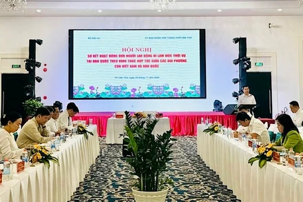 Hội nghị sơ kết hoạt động đưa người lao động đi làm việc thời vụ tại Hàn Quốc.