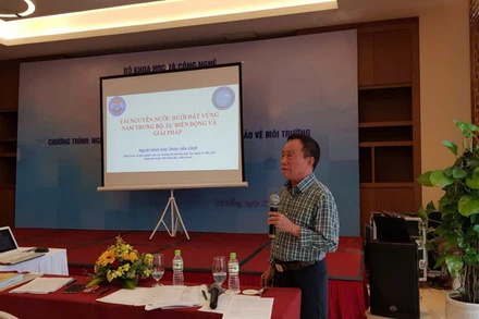 Phó Giáo sư, Tiến sĩ Đoàn Văn Cánh, nguyên Chủ tịch Hội Địa chất thủy văn Việt Nam.