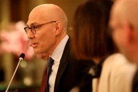 Cao ủy Nhân quyền Liên hợp quốc Volker Turk phát biểu trong một cuộc họp báo tại Beirut, Lebanon, ngày 16/1/2025. (Ảnh: Xinhua) 