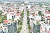 Một góc khu vực trung tâm xã Đông Anh. (Ảnh MẠNH QUÂN)