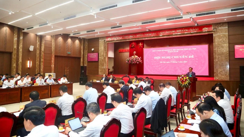 Hội nghị Thành ủy Hà Nội ngày 27/3.