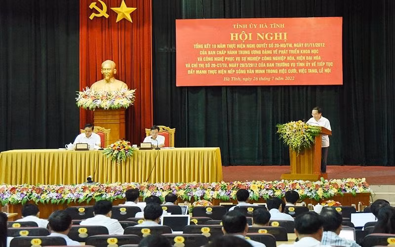 Hà Tĩnh đặt ra mục tiêu đưa tốc độ đổi mới công nghệ giai đoạn 2022-2030 đạt 24%/năm và giai đoạn 2030-2045 là 30%/năm. 