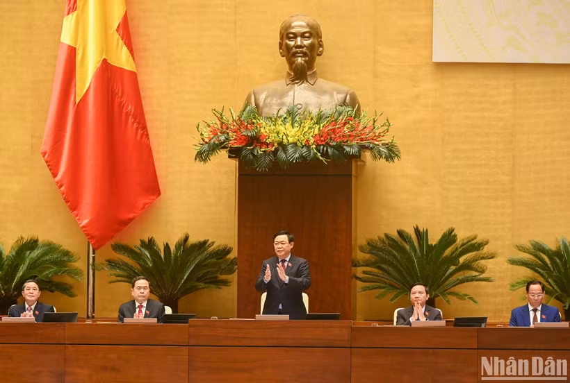 Hội nghị đại biểu Quốc hội hoạt động chuyên trách diễn ra từ ngày 5-7/4 và được tổ chức theo hình thức tập trung tại Hội trường Diên Hồng.