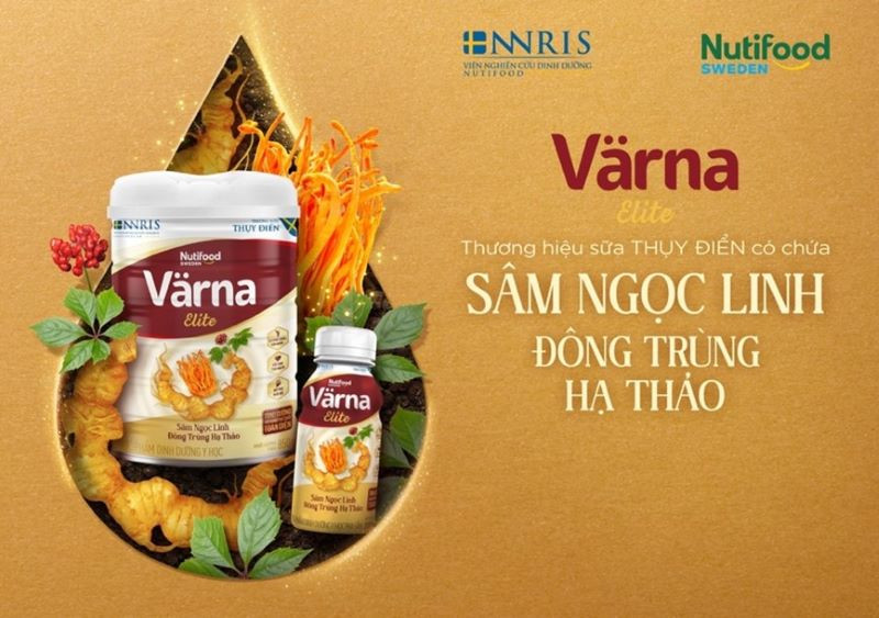 Sữa Värna Elite sở hữu thành phần chắt lọc tinh hoa từ Sâm Ngọc Linh kết hợp cùng Đông Trùng Hạ Thảo quý hiếm. 