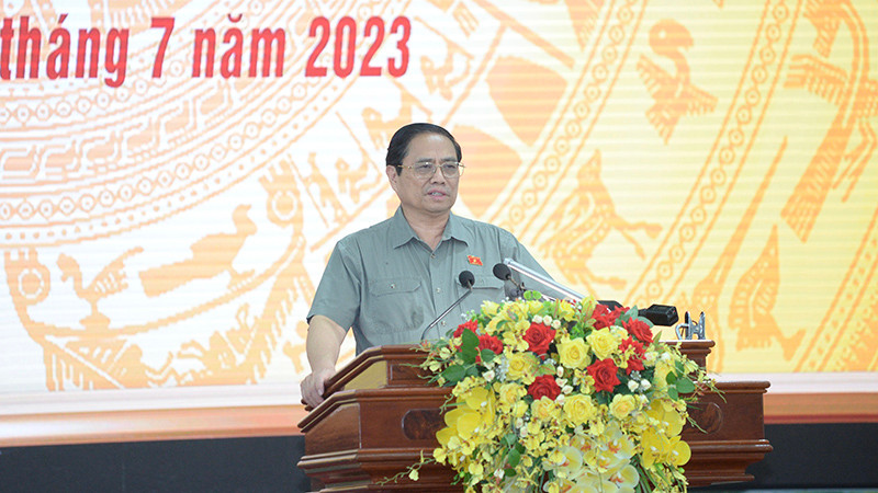Thủ tướng Phạm Minh Chính phát biểu tại Hội nghị.