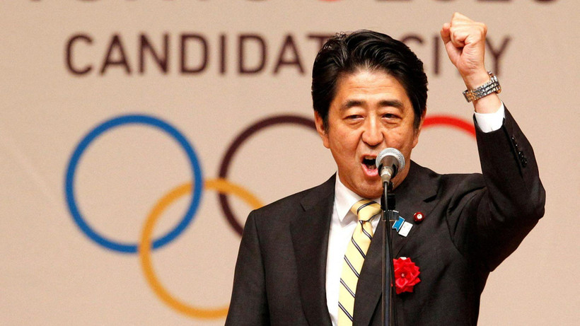 Thủ tướng Abe Shinzo phát biểu trong một sự kiện hướng tới Thế vận hội Tokyo 2020, tại Tokyo, tháng 8/2013. (Ảnh: Reuters)